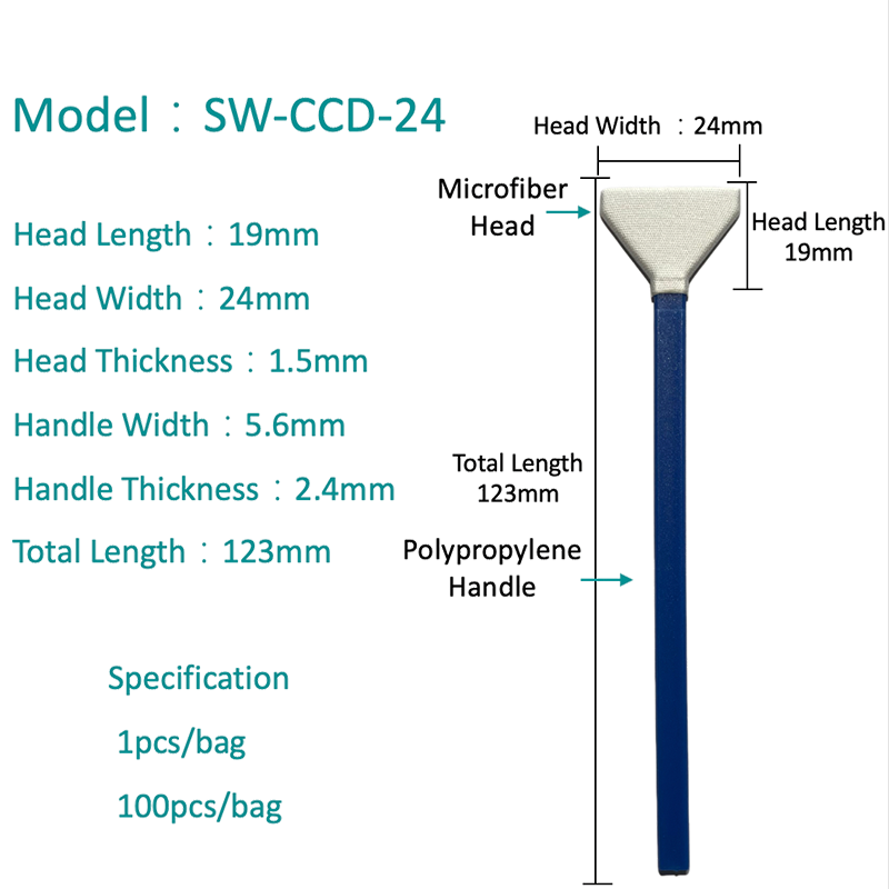 SW-CCD-24 V-chruth Lionsa Swab Microfiber Swab