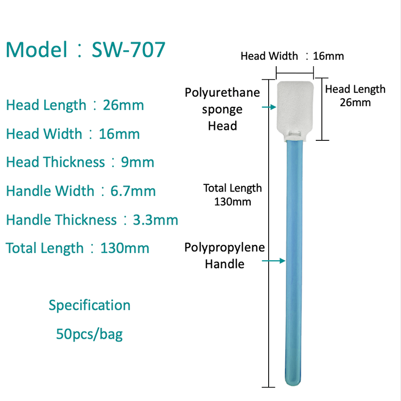 SW-707 Swab Spúinse Spúinse Ola Dronuilleogach Ola